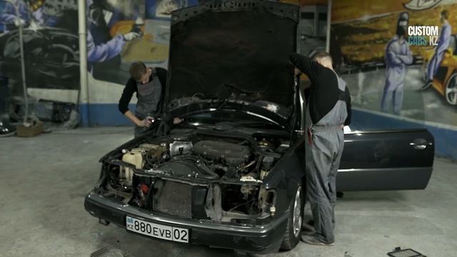 Урвал 124 Мерседес купе за 1300$!!!! Строим МЕГА-проект AMG HUMMER на минималках!!! 1-й выпуск. смотреть онлайн