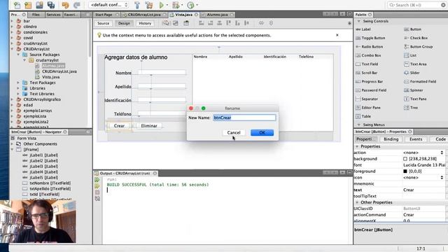 Sistema CRUD Java (JFrame + ArrayList + envío a GitHub + personalización de Readme.md) смотреть онлайн