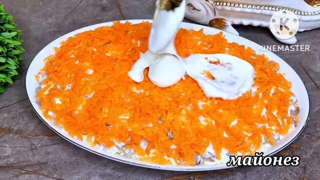 САЛАТ _ГОСТИ В ШОКЕ ИЗ ЧЕГО ЖЕ ОН_! А ВКУСНЫЙ КАКОЙ!ВЕК ЖИВИ-ВЕК УЧИСЬ! ОБАЛДЕННОЕ ПРАЗДНИЧНОЕ БЛЮДО смотреть онлайн