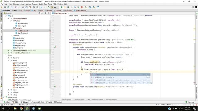 Chat App with Firebase Part 9 - Display Users with whom you have Messages - Android Studio Tutorial смотреть онлайн