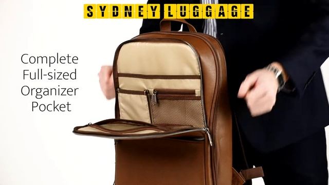 Samsonite Classic Leather 14.1" Laptop Backpack смотреть онлайн
