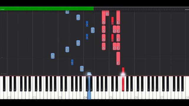 Wicked Game Synthesia piano tutorial смотреть онлайн