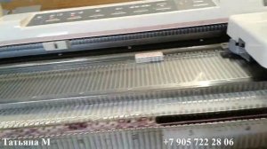 Двухфонтурный жаккард на электронной вязальной машине Silver reed