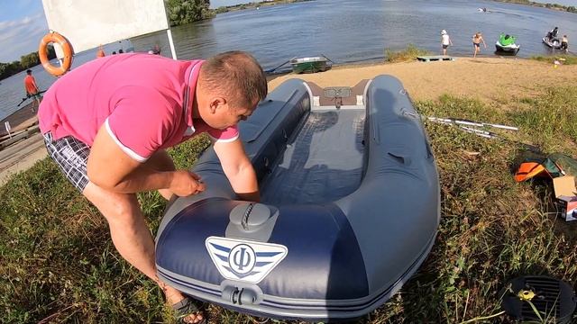 Качаем лодку .Насос электрический STERMAY HT417B смотреть онлайн