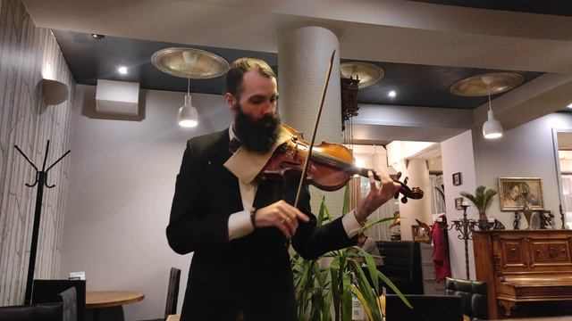 Bach Andante sonata no.2 for solo violin bwv 1003 Бах соната для скрипки соло Kosta T скрипка live смотреть онлайн