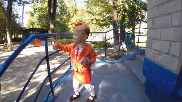 1 сентября Первый раз в детский садик Соломия идет. Мирон - выпускник! День знаний