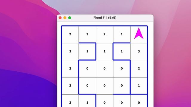 Flood Fill Algorithm Demo with Python and Tkinter смотреть онлайн