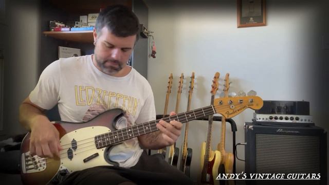 1973 FENDER MUSTANG BASS - Andy's Vintage Guitars смотреть онлайн