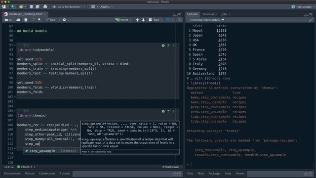 Impute missing data and handle class imbalance for Himalayan climbing expeditions смотреть онлайн