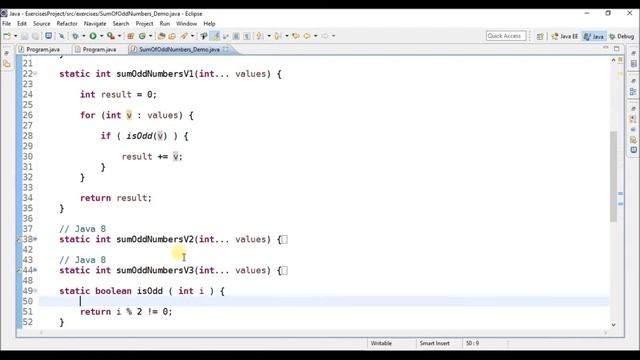 sum odd numbers in java смотреть онлайн
