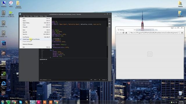 Brackets - Live Preview Not Working смотреть онлайн