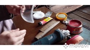 КАК ОТПОЛИРОВАТЬ СТЕКЛО  И УБРАТЬ ЦАРАПИНЫ НА МОТОЦИКЛЕТНОМ ШЛЕМЕ.