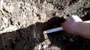 Прокладка электрического кабеля под садовой дорожкой/ Прокол под дорожкой
