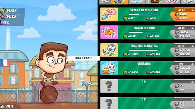 Симулятор футбола кликер (Soccer Idle Simulato смотреть онлайн