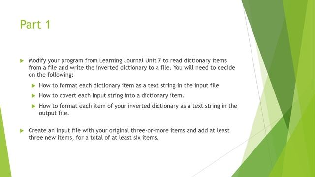 CS 1101 - Learning Journal Unit 8 смотреть онлайн