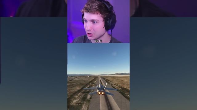 Landing an F-18 at Supersonic Speeds | Microsoft Flight Simulator смотреть онлайн