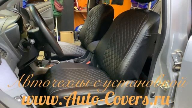 Чехлы на Шевроле  Трайл Блейзер из Экокожи, с установкой. Фирма Автопилот.