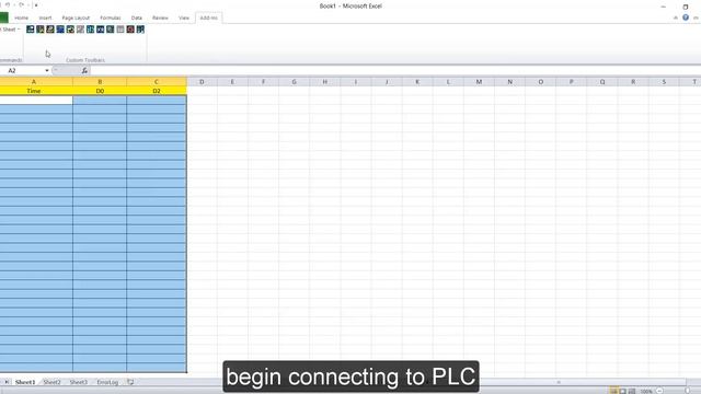 Excel read and write the data from Mitsubishi PLC смотреть онлайн