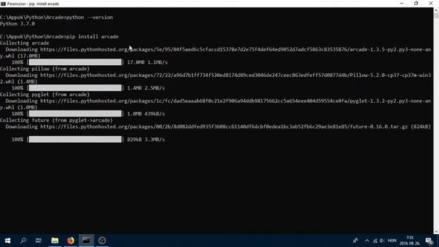 Python Programozás: pip install arcade смотреть онлайн