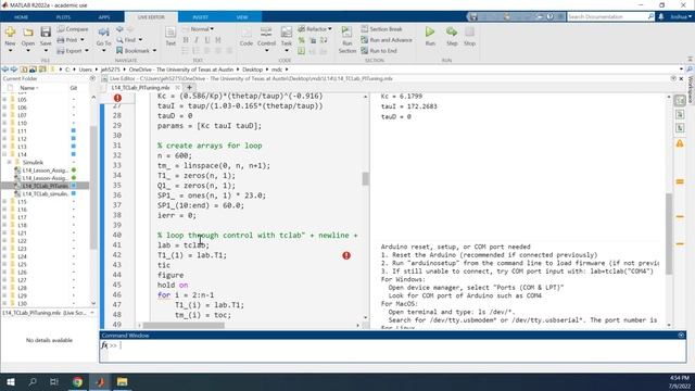 TCLab PI Control Tuning смотреть онлайн