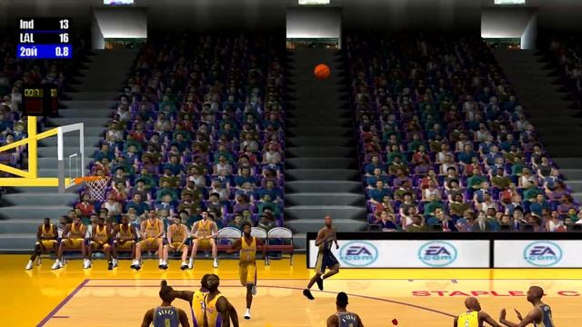 NBA Live 2001 PC Gameplay (indiana pacers vs los angeles lakers) смотреть онлайн
