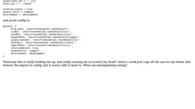 Magento: Problem overriding scss files in rwd theme смотреть онлайн