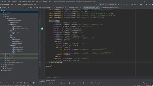 09. Foreground Service - Android Share Screen using WebRTC and Kotlin смотреть онлайн
