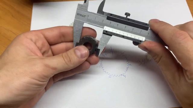 Печать шестеренки на 3Д принтере