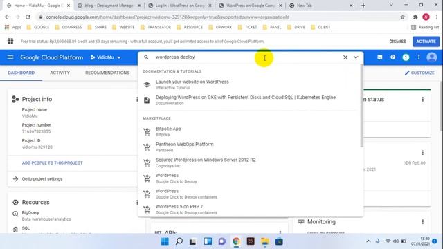 Find User and Password Information WordPress Deploy on Google Cloud смотреть онлайн