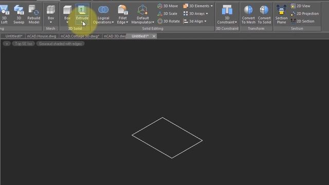 Simple 3D Modeling in nanoCAD Pro - Lesson 33 смотреть онлайн