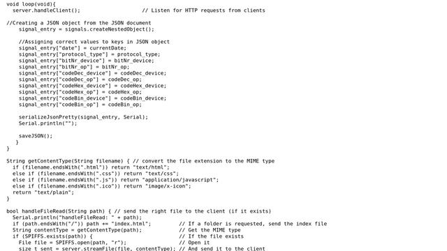 Reading a json file from SPIFFS and displaying the info it contains on an embedded web page смотреть онлайн