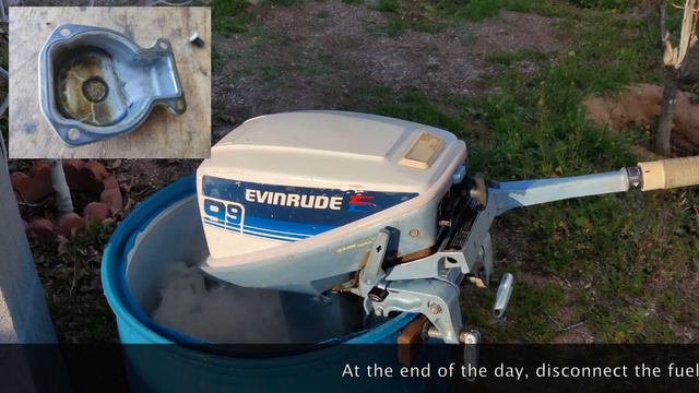 9.9HP JOHNSON / EVINRUDE OUTBOARD MOTOR SHORT SHAFT TEST смотреть онлайн