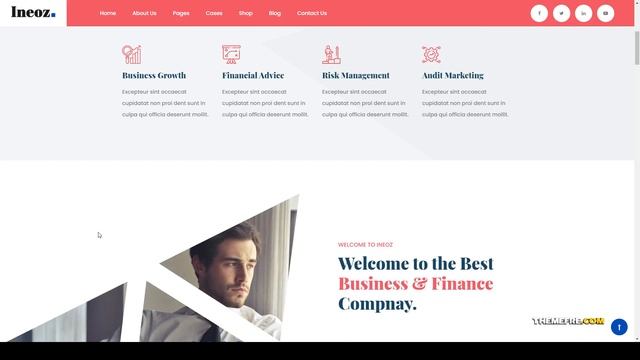 Ineoz - Business Consulting WordPress Theme company trader Luna смотреть онлайн