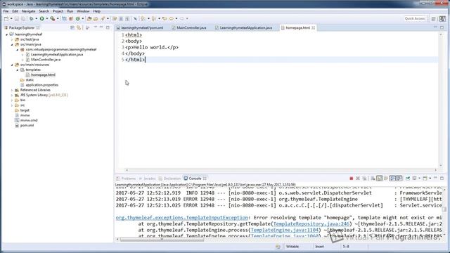 Thymeleaf course extract - Getting Started смотреть онлайн