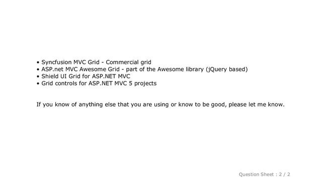 jQuery : grid controls for ASP.NET MVC? смотреть онлайн