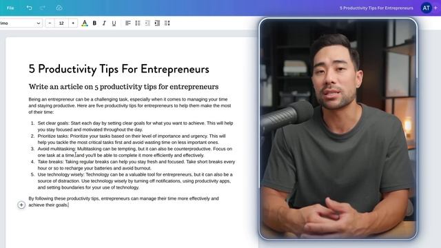 Canva AI + ChatGPT is Powerful! (Canva Magic Write Text Generator) смотреть онлайн
