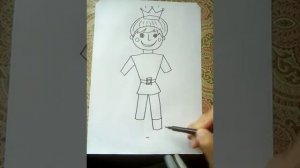 Урок рисования 2. Рисуем сказочного принца.