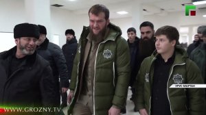 Абдул-Керим Эдилов и Адам Кадыров ознакомились с ходом строительства школы в Урус-Мартане