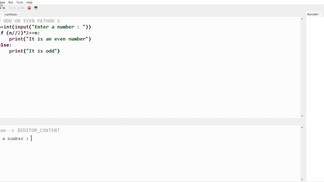 Odd or even number --method 2 || PYTHON смотреть онлайн