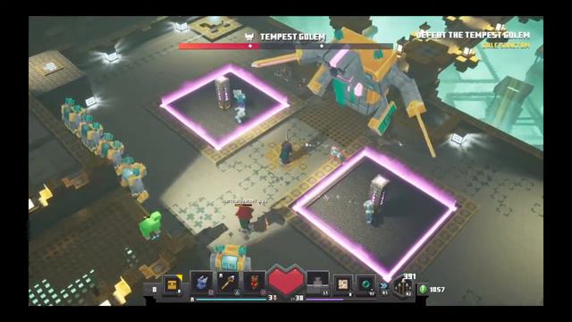 Minecraft Dungeons howling peaks level part 2 смотреть онлайн