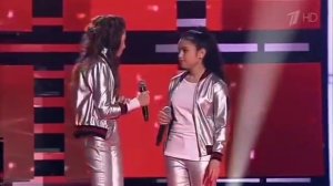 Манижа Аминова и Валерия Базыкина "Трава у дома" (Голос дети)//удалённое выступление