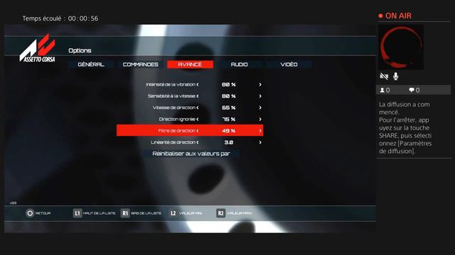 Réglages manette PS4 Assetto Corsa смотреть онлайн