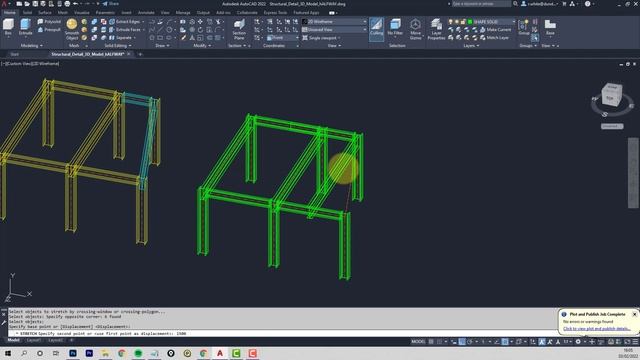AUTOCAD 2022 - STRUCTURAL BAY 3D MODEL - 4 MODELLING METHODS - PART 2 смотреть онлайн