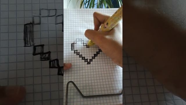 Пробую рисовать по клеточкам сердечко смотреть онлайн