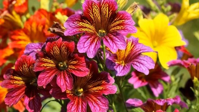 САЛЬПИГЛОССИС -ОЧАРОВАТЕЛЬНЫЙ СОЛНЦЕЛЮБ