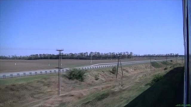 От ст. Двубратский до ст. Гречишкино по двум перегонам со звеньевыми рельсами смотреть онлайн