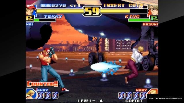 ACA NEOGEO THE KING OF FIGHTERS '99 - Arcade Mode Team Fatal Fury смотреть онлайн