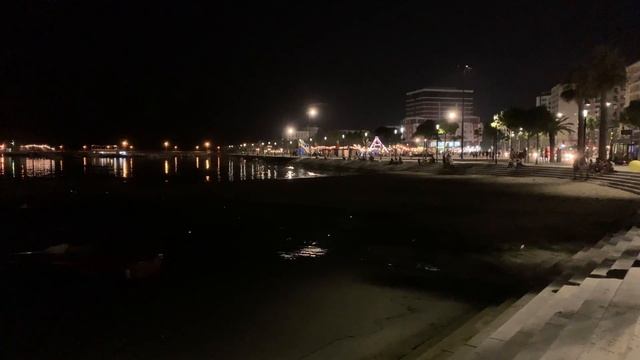 Vlore, Albania evening city tour [4K video] Албания, Влёра обзорная прогулка по набережной смотреть онлайн