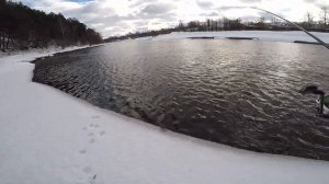 Зимние жерехи! Верхняя Москва река. Открытие сезона 2022.