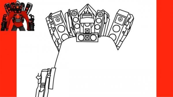 How to Draw New Upgraded Titan Speaker Man | Skibidi Toilet